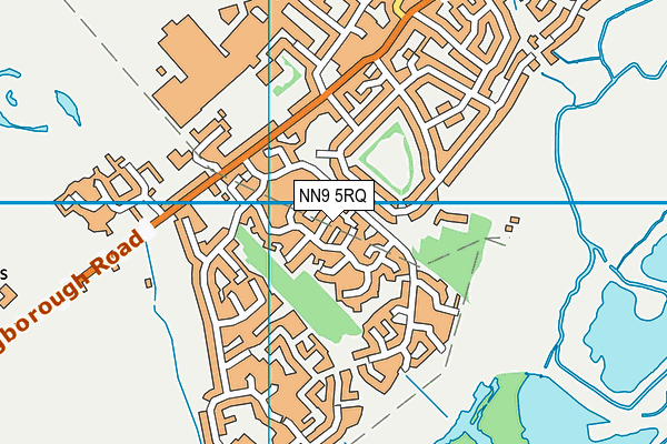 NN9 5RQ map - OS VectorMap District (Ordnance Survey)