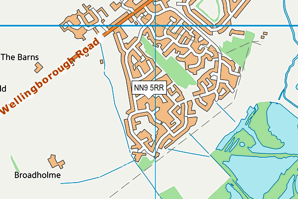 NN9 5RR map - OS VectorMap District (Ordnance Survey)
