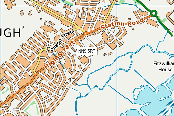 NN9 5RT map - OS VectorMap District (Ordnance Survey)