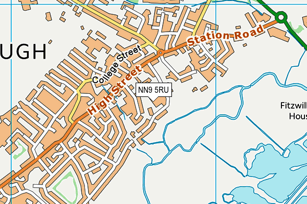 NN9 5RU map - OS VectorMap District (Ordnance Survey)