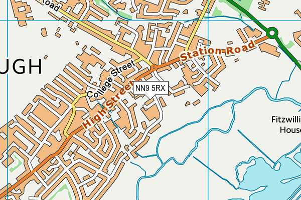 NN9 5RX map - OS VectorMap District (Ordnance Survey)