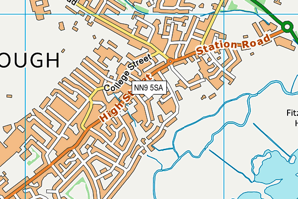 NN9 5SA map - OS VectorMap District (Ordnance Survey)
