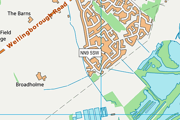 NN9 5SW map - OS VectorMap District (Ordnance Survey)