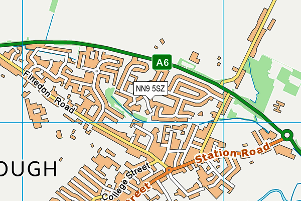 NN9 5SZ map - OS VectorMap District (Ordnance Survey)