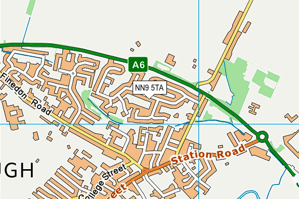 NN9 5TA map - OS VectorMap District (Ordnance Survey)