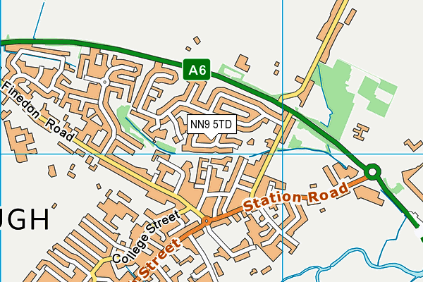 NN9 5TD map - OS VectorMap District (Ordnance Survey)