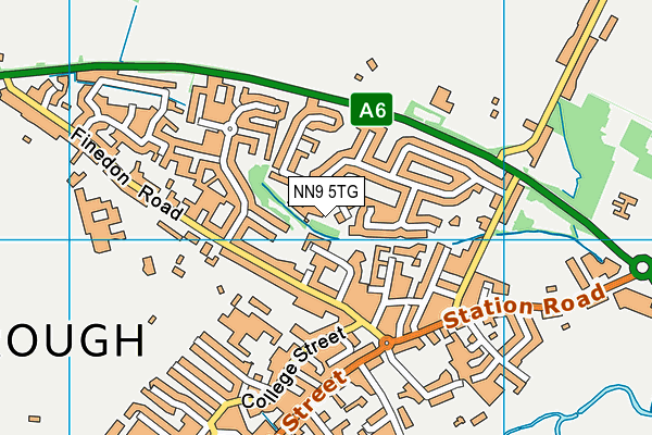 NN9 5TG map - OS VectorMap District (Ordnance Survey)