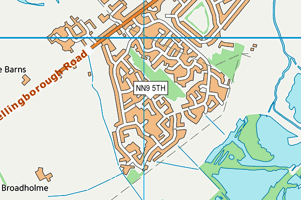 NN9 5TH map - OS VectorMap District (Ordnance Survey)