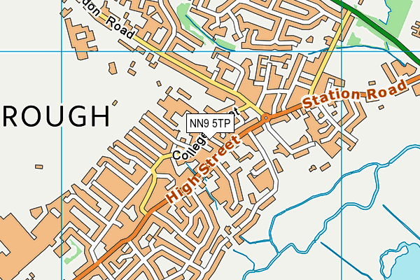NN9 5TP map - OS VectorMap District (Ordnance Survey)
