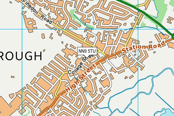 NN9 5TU map - OS VectorMap District (Ordnance Survey)