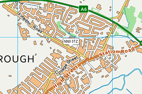 NN9 5TZ map - OS VectorMap District (Ordnance Survey)