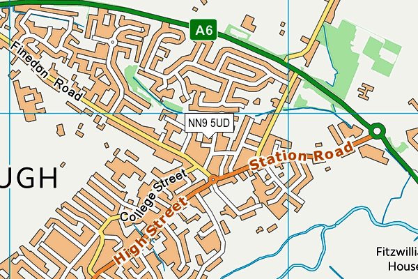 NN9 5UD map - OS VectorMap District (Ordnance Survey)