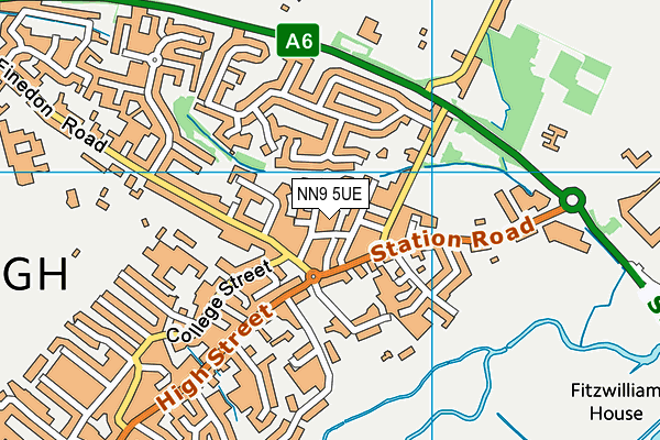 NN9 5UE map - OS VectorMap District (Ordnance Survey)