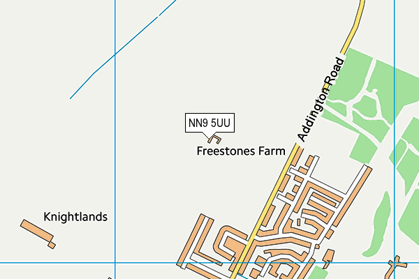 NN9 5UU map - OS VectorMap District (Ordnance Survey)