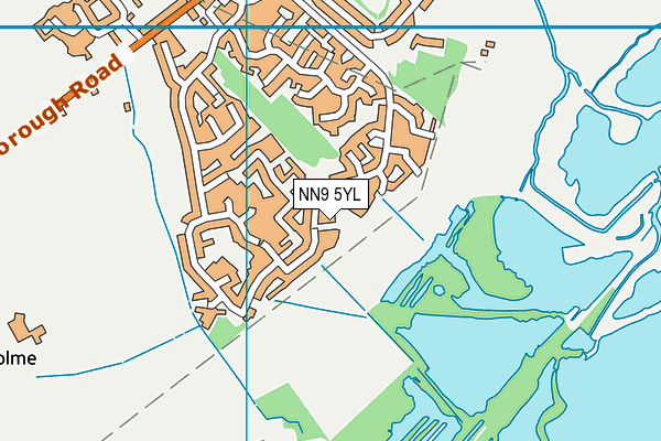 NN9 5YL map - OS VectorMap District (Ordnance Survey)