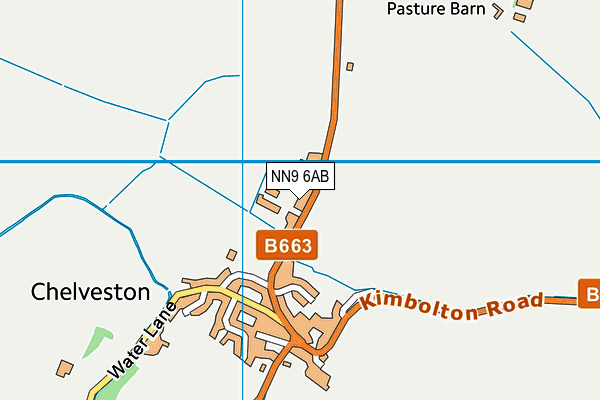 NN9 6AB map - OS VectorMap District (Ordnance Survey)