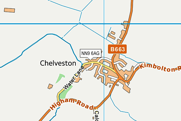 NN9 6AG map - OS VectorMap District (Ordnance Survey)