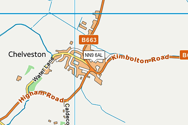 NN9 6AL map - OS VectorMap District (Ordnance Survey)