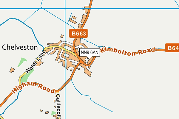 Rushden Golf Club map (NN9 6AN) - OS VectorMap District (Ordnance Survey)