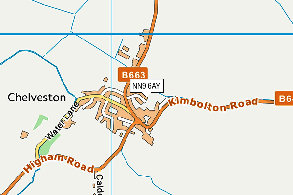 NN9 6AY map - OS VectorMap District (Ordnance Survey)