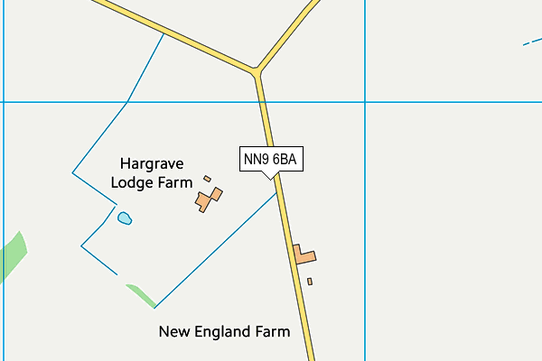 NN9 6BA map - OS VectorMap District (Ordnance Survey)