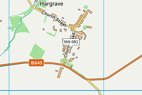 NN9 6BQ map - OS VectorMap District (Ordnance Survey)