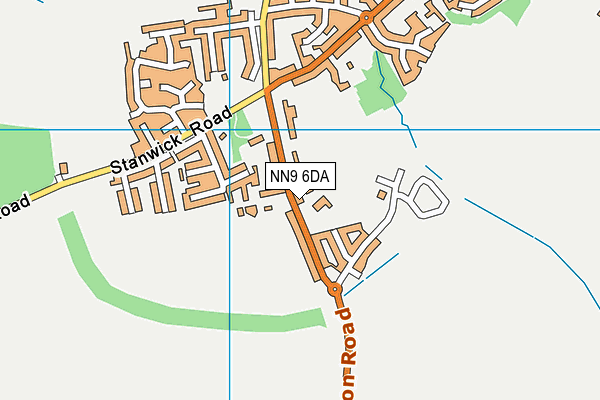 NN9 6DA map - OS VectorMap District (Ordnance Survey)