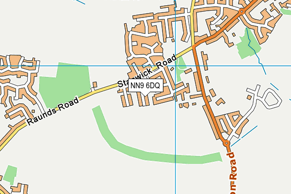 NN9 6DQ map - OS VectorMap District (Ordnance Survey)