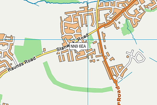 NN9 6EA map - OS VectorMap District (Ordnance Survey)