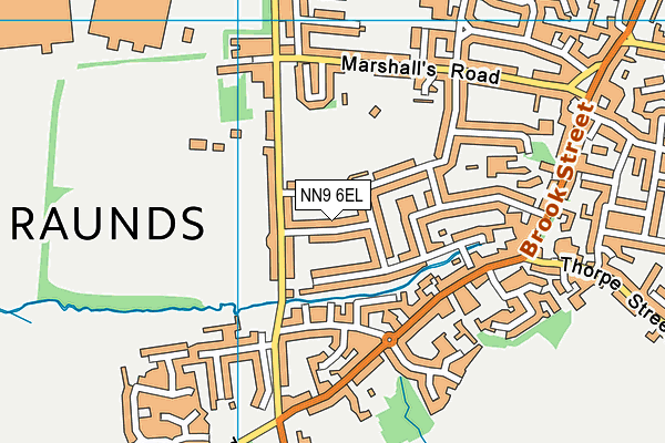 NN9 6EL map - OS VectorMap District (Ordnance Survey)