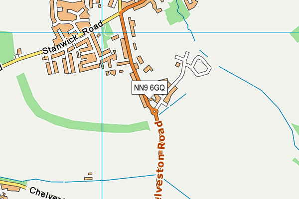 NN9 6GQ map - OS VectorMap District (Ordnance Survey)