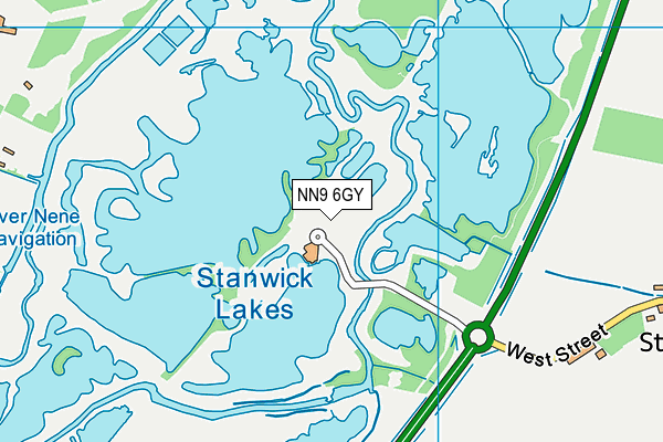 NN9 6GY map - OS VectorMap District (Ordnance Survey)