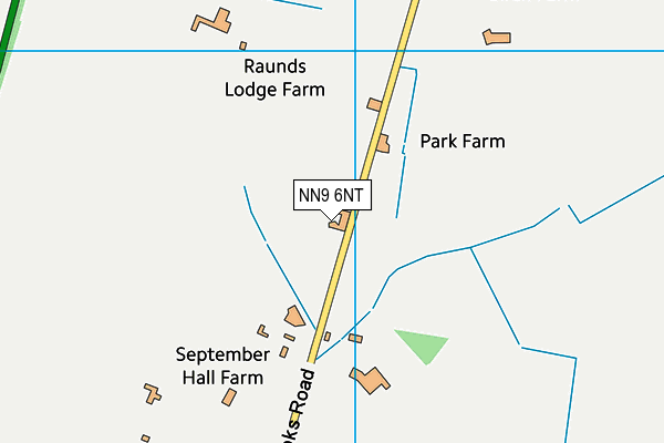 NN9 6NT map - OS VectorMap District (Ordnance Survey)