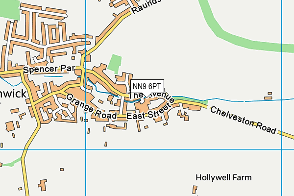 NN9 6PT map - OS VectorMap District (Ordnance Survey)