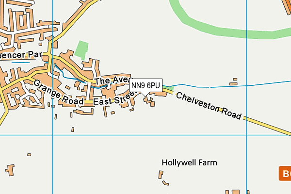 NN9 6PU map - OS VectorMap District (Ordnance Survey)