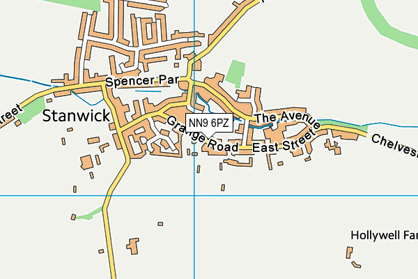 NN9 6PZ map - OS VectorMap District (Ordnance Survey)