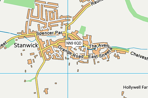 NN9 6QD map - OS VectorMap District (Ordnance Survey)