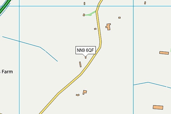 NN9 6QF map - OS VectorMap District (Ordnance Survey)
