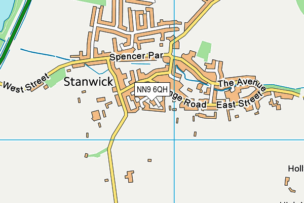 NN9 6QH map - OS VectorMap District (Ordnance Survey)