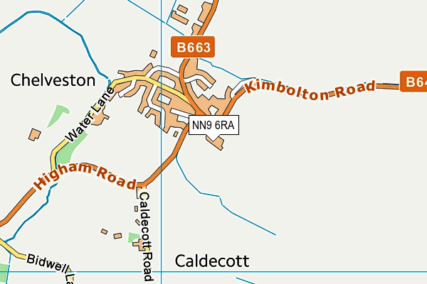 NN9 6RA map - OS VectorMap District (Ordnance Survey)