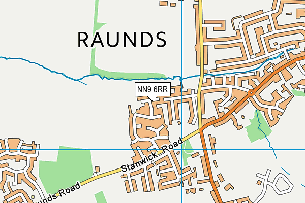 NN9 6RR map - OS VectorMap District (Ordnance Survey)
