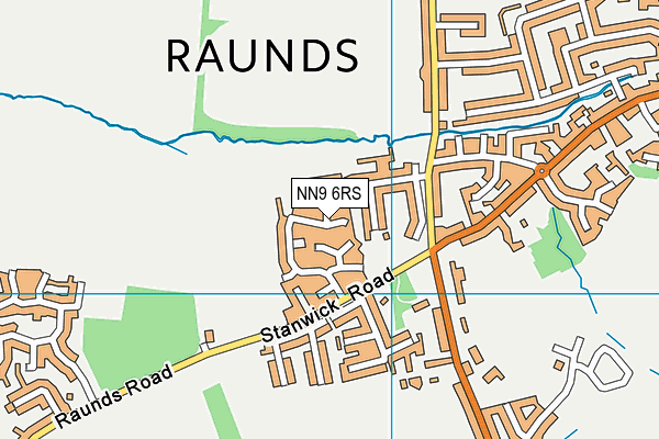 NN9 6RS map - OS VectorMap District (Ordnance Survey)