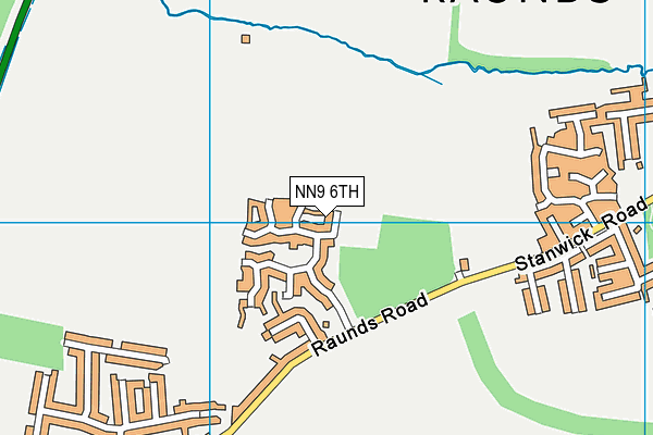 NN9 6TH map - OS VectorMap District (Ordnance Survey)