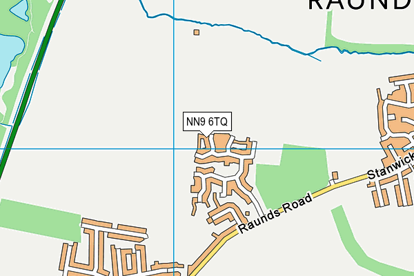 NN9 6TQ map - OS VectorMap District (Ordnance Survey)