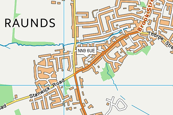 NN9 6UE map - OS VectorMap District (Ordnance Survey)
