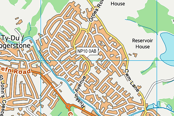 Map of RICHTY PROPERTIES (ROGERSTONE) LTD at district scale