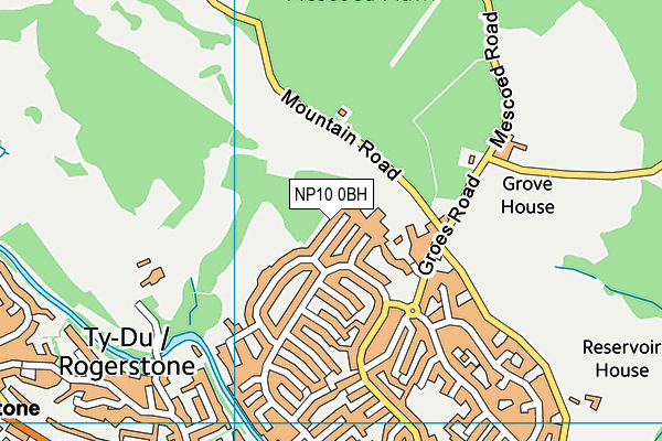 NP10 0BH map - OS VectorMap District (Ordnance Survey)