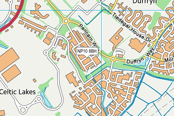 NP10 8BH map - OS VectorMap District (Ordnance Survey)