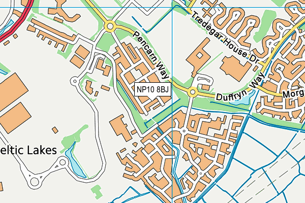 NP10 8BJ map - OS VectorMap District (Ordnance Survey)