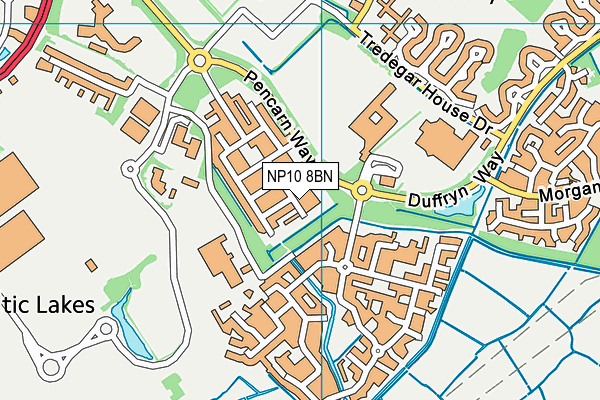 NP10 8BN map - OS VectorMap District (Ordnance Survey)
